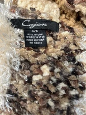 Cejon Women’s Scarf Knitted Animal Pattern With Fringe