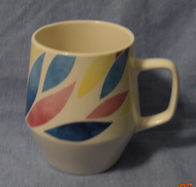 Large 22 oz Edible Arrangements Coffee Tea Mug Colorful Leaves Rare White Handle