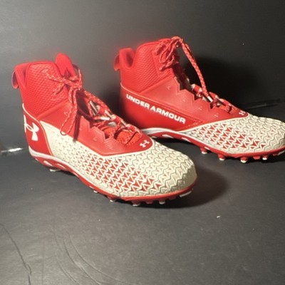 PRICE DROP. Size 17 Under Armour Men's Football  Cleats Hammer MC Red/ White -