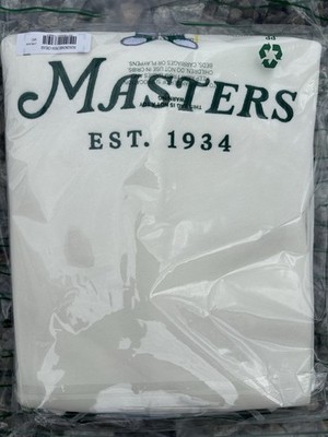 NEW 2026 Size Large LG Masters Crew Neck White GNOME Sweatshirt