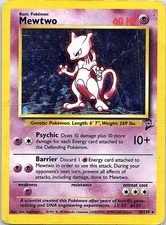 Mewtwo 10/130 Holo Rare Base Set 2 Pokemon Damaged on eBay