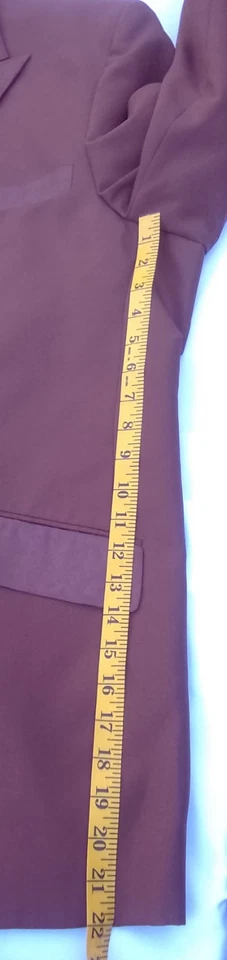 Мужской коричневый костюм Vittorio St Angelo куртка 60R и брюки 56R - Изображение 3 из 4