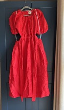Aje Red mimosa Dress 14 BNWT