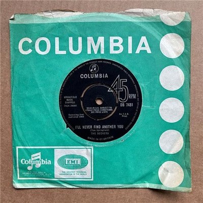 SEEKERS I'LL NEVER FIND ANOTHER YOU 7'' 1964 with open up them pearly gates - nic