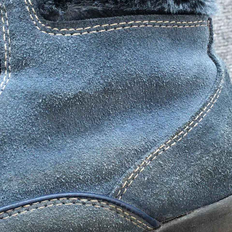 Sporto Boots Womens 9 M Amanda Snow Blue Leather Round Toe Comfort Ankle Top - Image 4 of 4