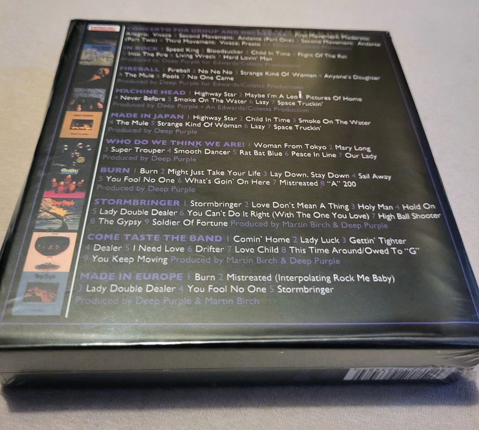 IMPORT CD BOX DEEP PURPLE THE COMPLETE ALBUMS 1970-1976 VERSCHWEISST NEU - Bild 2 von 2
