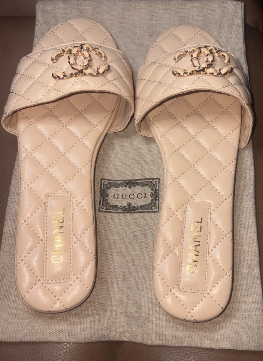 CHANEL Gold Sandals for Women for sale | eBay
