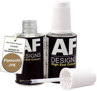 Lackstift für Plymouth JYK Gold Rush Metallic schnelltrocknend 2x20ml Autolack
