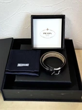 Prada x American Express Amex Centurion Black Leather Wearable Unisex Bracelet