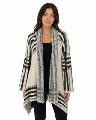 Emory Park Women's Striped Open Front Cardigan Size S