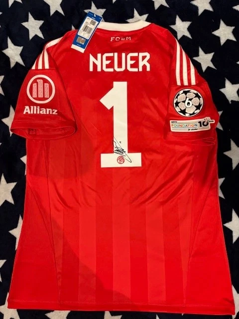 Adidas Fc Bayern München Champions League Trikot 2025/26 SIGNIERT NEUER NEU Gr M - Bild 2 von 4