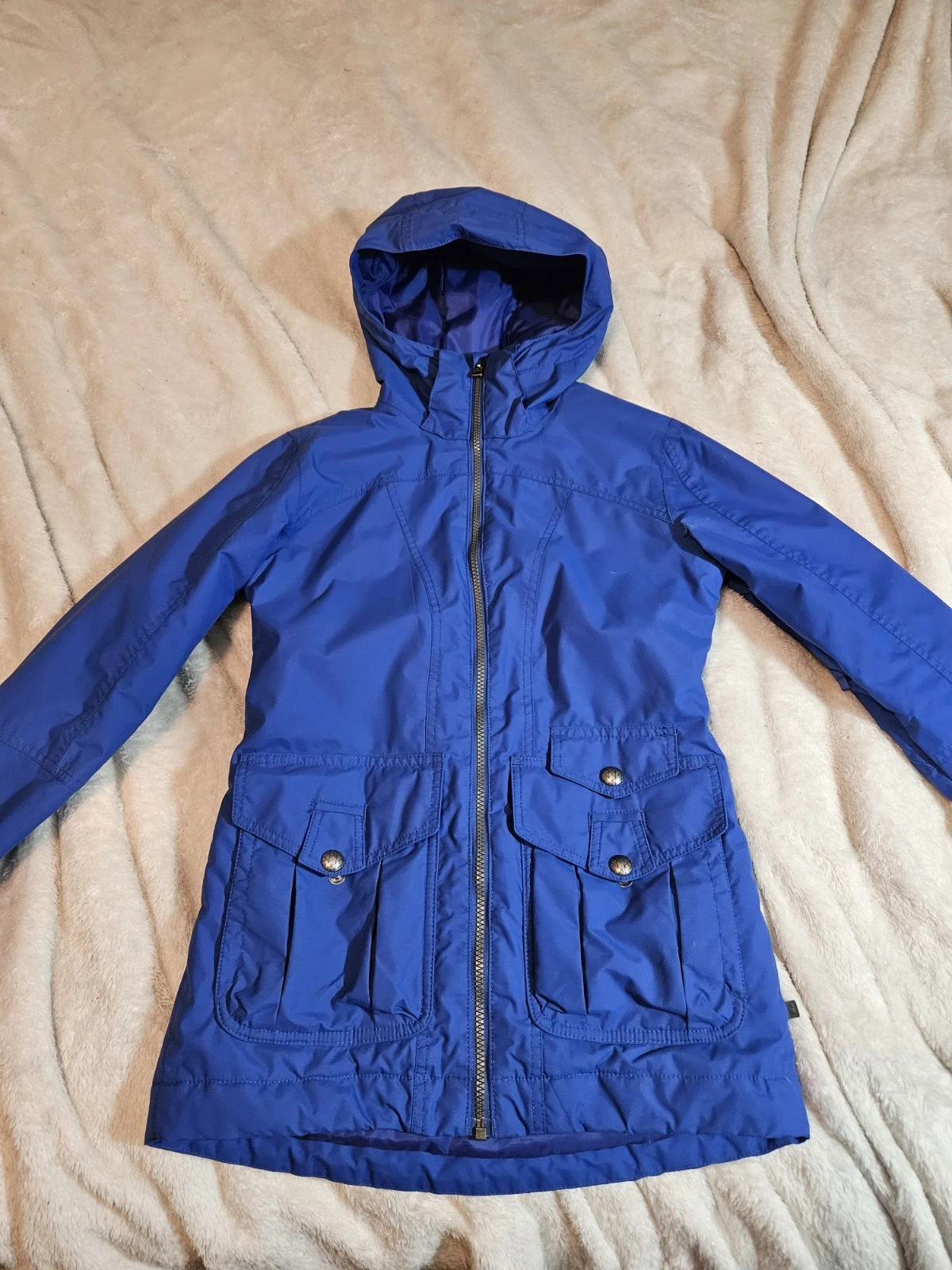 Burton Dryride Women's Hooded Snowboarding Jacket Size xxs Blue
