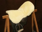 sheepskin cover for english Saddle cover saddle seat real sheepskin! NEW!