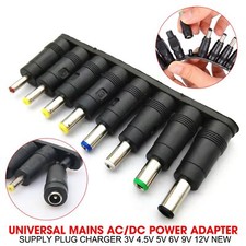 Universal Mains AC/DC Power Adapter Supply Plug Charger 3V 4.5V 5V 6V 9V 12V NGp