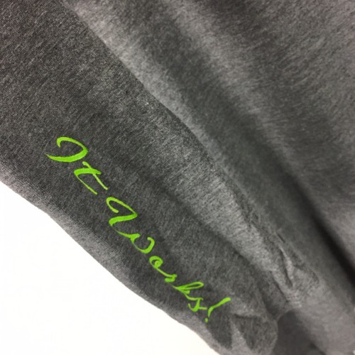Cárdigan largo para mujer It Works con logotipo talla M gris liso manga larga elástico - Imagen 5 de 8