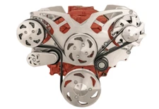 SBC Small Block Chevy Serpentine Pulley Conversion Kit  ALT A/C 283 350 400