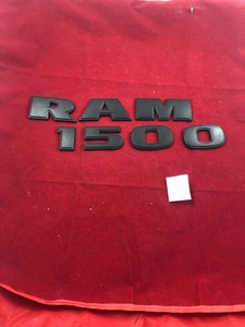 2009-2018 DODGE RAM 1500 SIDE DOOR REAR TAIL GATE EMBLEM LOGO BADGE SIGN BLACK