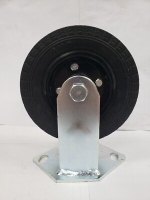Durable 6 X 2  Flat Free Top Plate Rigid Caster 300lbs capacity