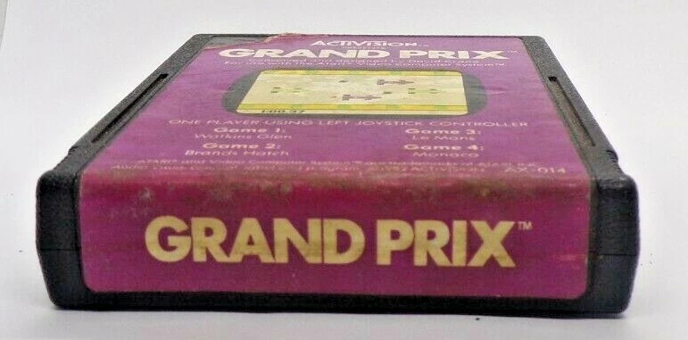 Grand Prix (Atari 2600, 1982) Activision (AX-014) Game Cartridge Only - Image 2 of 3
