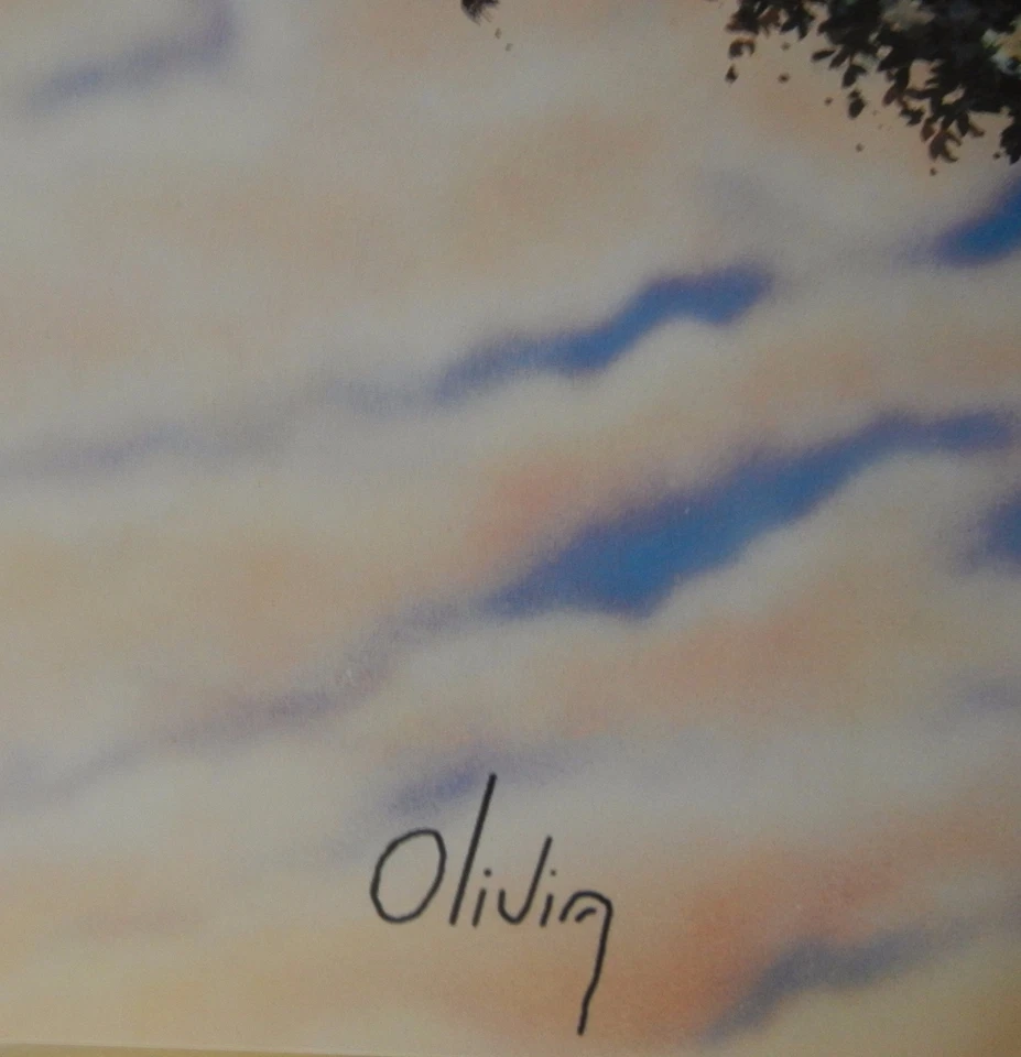 Olivia's ZEBRA LADY III ~ ¡HERMOSA! ~ LITOGRAFÍA STOCK PESADO 19" X 24" Foto 3 de 4