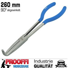 Spitzzange 90° Gebogen Telefonzange Radiozange Flach Rund Zange 260mm Extra Lang