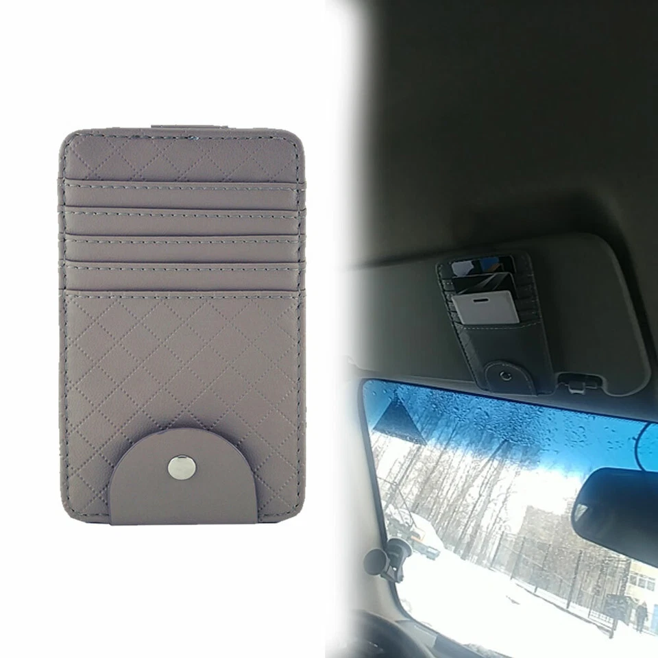 Автомобильный органайзер солнцезащитный козырек мешок сумка держатель для хранения карт очков аксессуары - Изображение 4 из 4