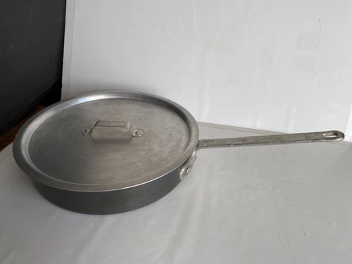 Vintage Commercial Calphalon Aluminum 5005 Saute Skillet Fry Pan 5Qt 12"