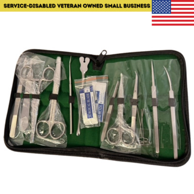 23-Piece Surgical Steel Emergency Kit   TCCC | Combat Medic | Deployed Medicine