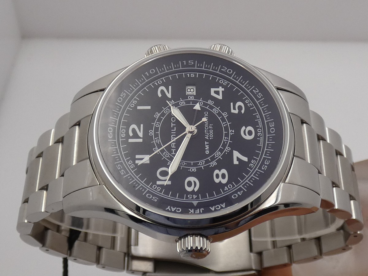 HAMILTON KHAKI NAVY UTC GMT H77505133 AUTOMATIC NEW HAMILTON KHAKI NAVY UTC GMT H77505133 AUTOMATIC NEW