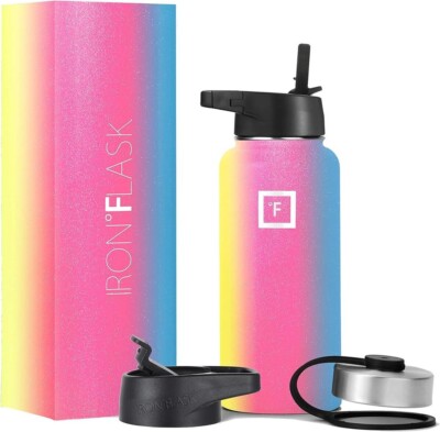 Iron Flask Water Rainbow Hydro Flask Amazon Water Bottle Insulated