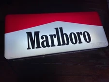 1995 DOUBLE SIDED MARLBORO CIGARETTES LIGHT UP ADVERTISING SIGN NEW OLD STOCK