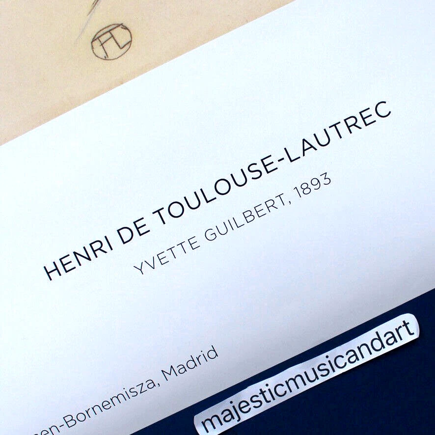 HENRI DE TOULOUSE LAUTREC ESPANHA 2019 PÔSTER EXPOSIÇÃO CANTORA DE ÓPERA - Imagem 2 de 3