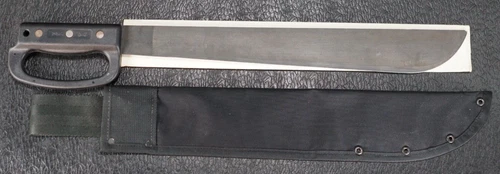 Large OKC Blackie Collins D Handle Machete w/ Sheath Ontario Knife USA NOS 23"