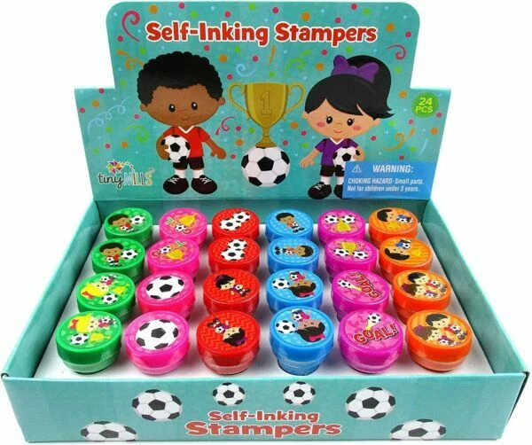 Plástico Multicolor Fútbol Party Favors & Bolsa Rellenos