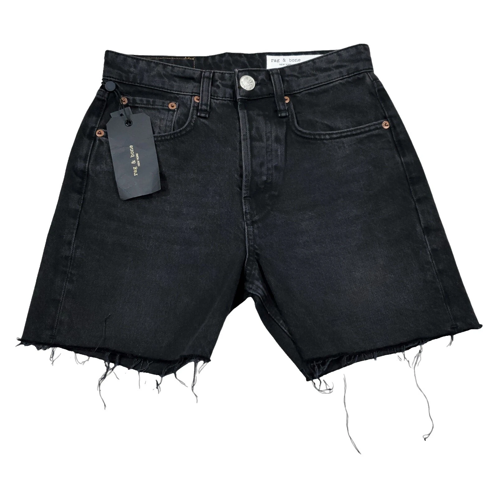 Shorts Rag & Bone Preto Sólido para mulheres