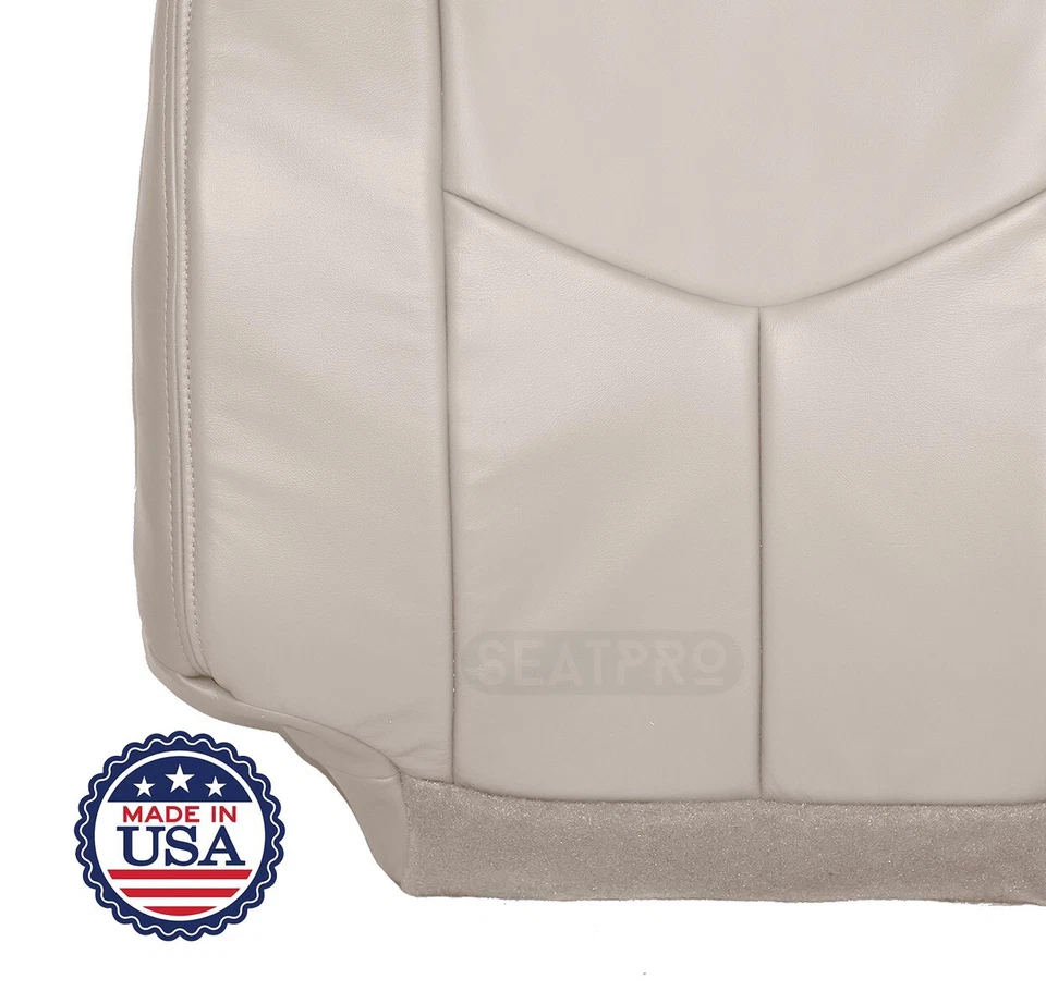 Cubierta de asiento inferior delantera cuero tostado para GMC Yukon/Yukon XL 2500 SLT 2003-2006 Foto 4 de 4