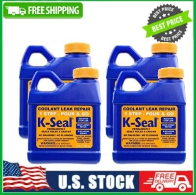#ad 4 Pack K Seal Permanent Coolant Leak Repair 8 Fluid Ounces Treats Most Cars $46.99