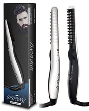 Beard Straightener Comb for MenHair Hot CombQuick Electric Heated Beard Brush...