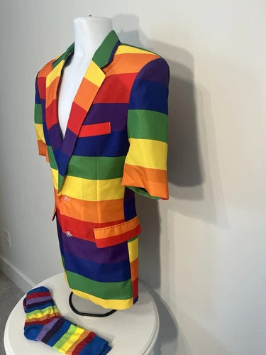 Tispy Elves Happy Hour short sleeve Pride jacket with matching socks image 3