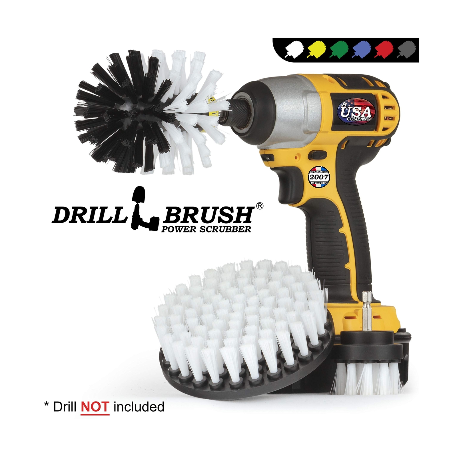 Car Cleaning Supplies Drill Brush Soft Bristle Detailing Scrub