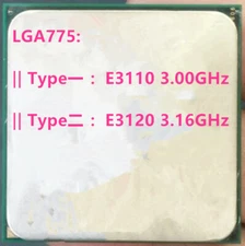Intel Xeon  Dual-Core  E3110 E3120 LGA775 Desktop CPU