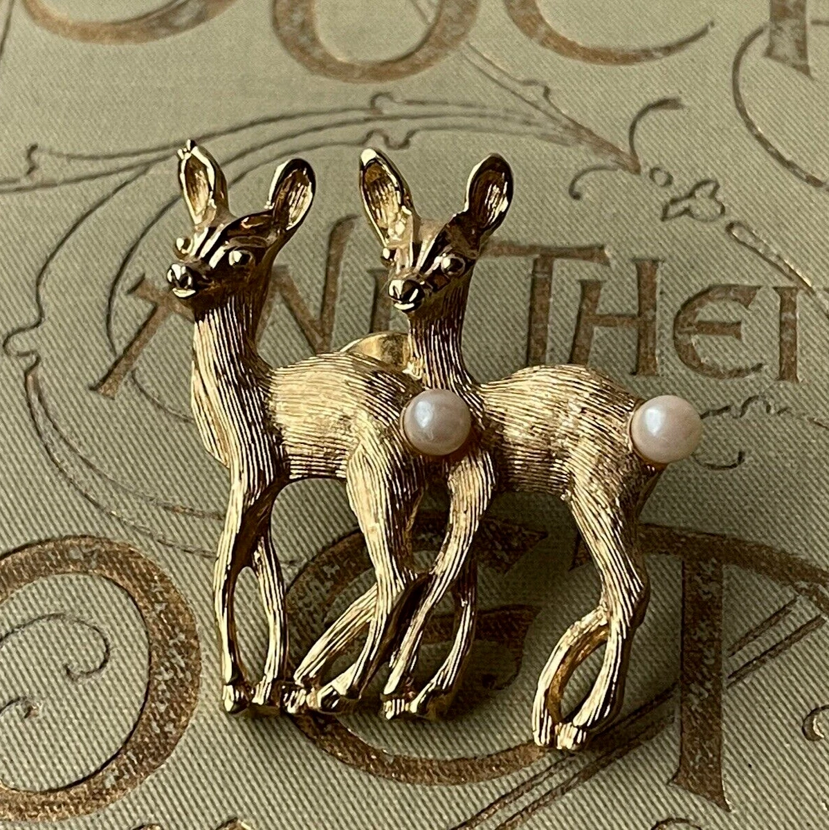 Deer brooch best sale