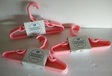 Pink Plastic Baby/Kid/Nursery Hangers Notched 3 8pks 24 Hangers Total