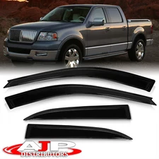 4PCS Window Visors Sun Shade Rain Guard For 2006-2008 Lincoln Mark LT Crew Cab