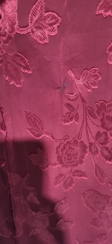 CALIFORNIA DYNASTY Nightgown(M) & Robe(1size) Peignoir Set Burgundy - Picture 5 of 11