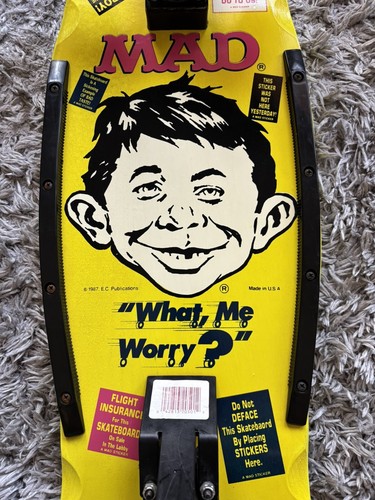 Vintage MAD TV “Man On Board” Skateboard. Excellent Condition. - Picture 6 of 13