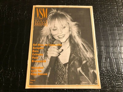 OCT 1990 VIVID SCENE VSM music magazine AXL ROSE - ACROPHET - DORO - PUSH