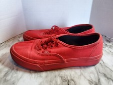 Vans Off The Wall Women's Size 6 Casual Tennis Shoes Red Skaters Casual Party