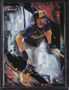 2024 TOPPS FINEST JACKSON CHOURIO #159 UNCOMMON CHECKERBOARD REFRACTOR