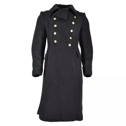 Inspired Soviet Union Russian army Black long Officers Black Wool Overcoat - product listing photo